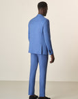 Unlined Custom Fit Air Force Blue Suit
