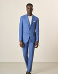 Unlined Custom Fit Air Force Blue Suit
