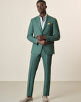 Unlined Green Custom Fit Suit