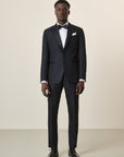 Midnight Blue Tuxedo With A Custom Fit Peak Lapel