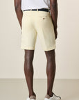 Yellow Stretch Cotton Gabardine Bermuda Shorts