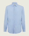Cotton Pinstripe Shirt Blue White