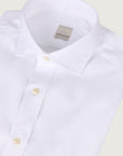 Slim fit non-iron white cotton shirt