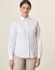 White Stretch Cotton Shirt
