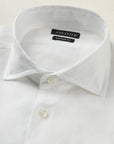 Custom Fit White Linen Shirt