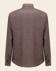 Brown Linen Custom Fit Shirt