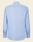 Light Blue Herringbone Cotton Slim Fit Shirt
