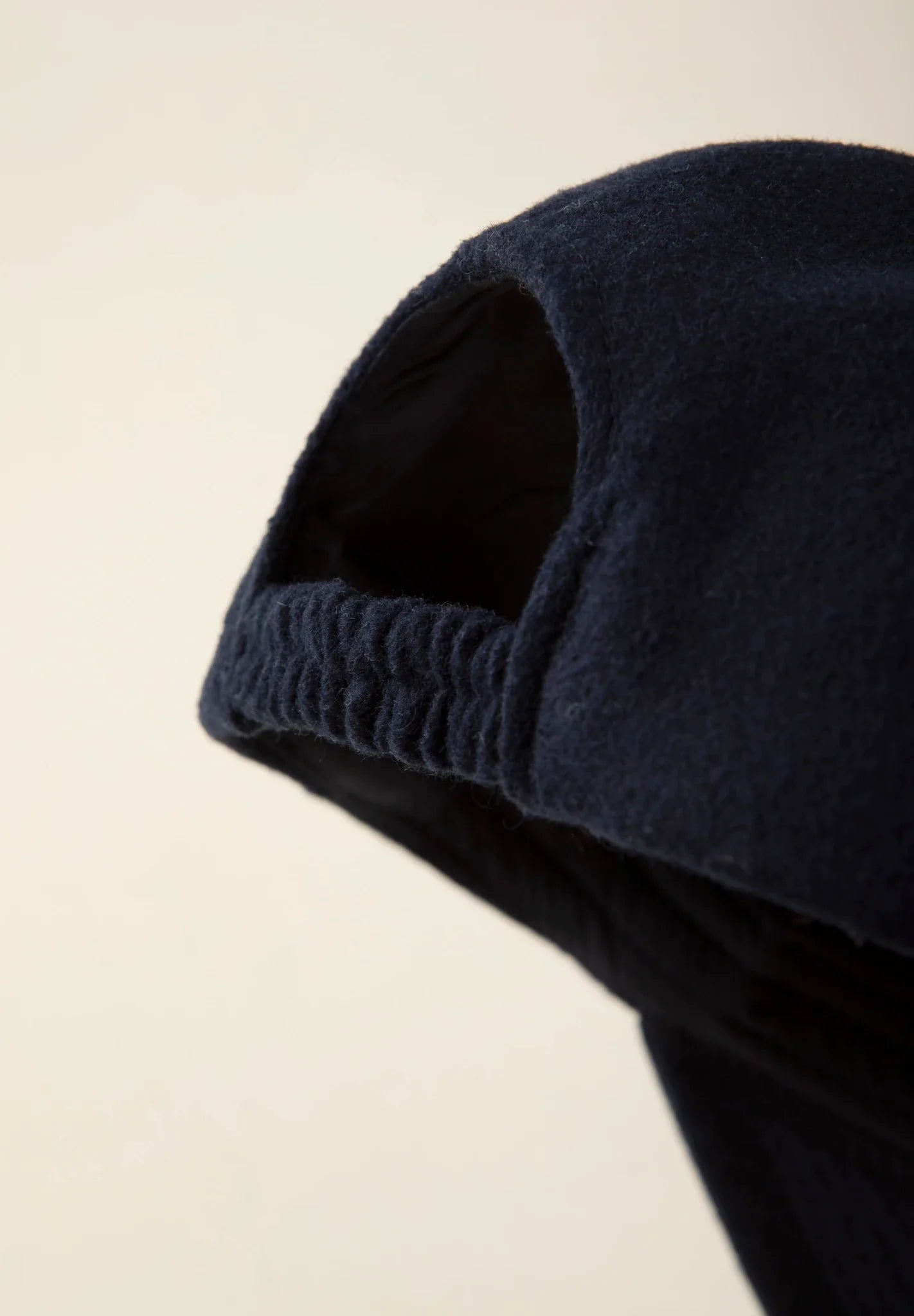 Blue wool blend baseball hat