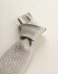 Beige Textured Ceremony Tie