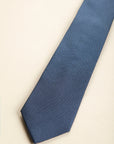 Cravatta blu chiaro microdisegno azzurro seta-Angelico