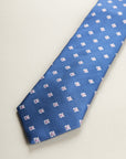 Bluette Pink Checked Silk Tie