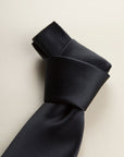 Midnight Blue Satin Ceremony Tie