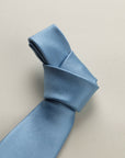 Light blue micro-weave silk tie