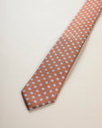 Rust diamond silk tie