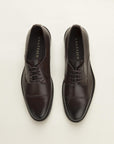 Brown Derby With Stitched Leather Toe Cap
