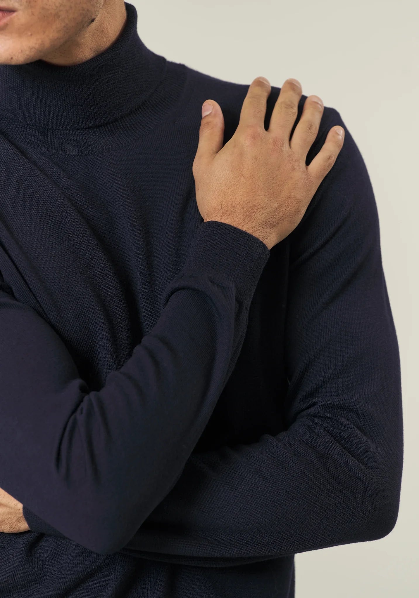 Dolcevita blu scuro lana merinos Harmony-Angelico