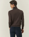 Brown merino wool turtleneck Lana Gatto