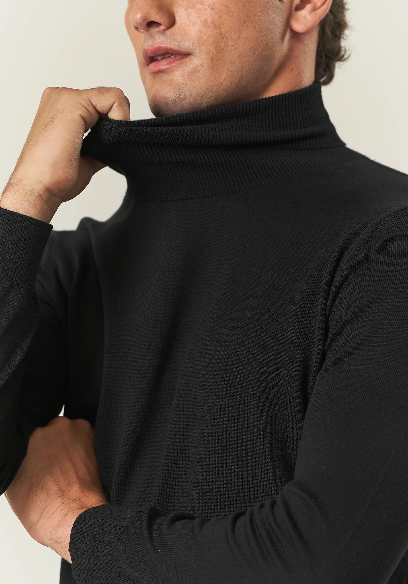 Dolcevita nero lana merinos Harmony-Angelico