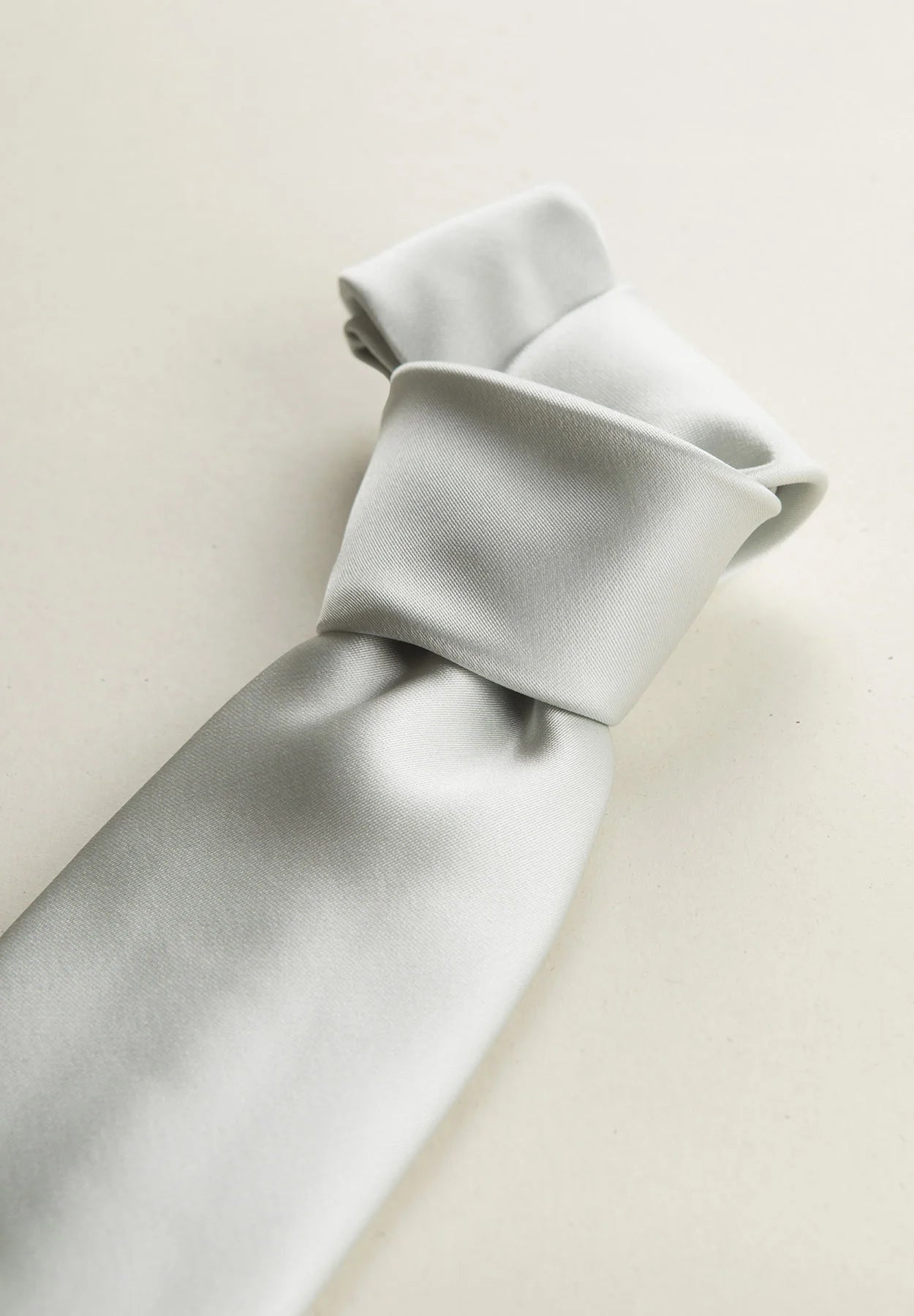 Cravatta Gray  Satin Ceremony Tie
