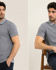 Blue Oxford Cotton Polo