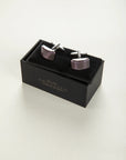 Curved purple stone twin