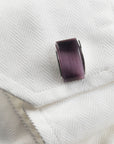 Curved purple stone twin