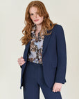 Blue Stretch Trousers Regular Fit