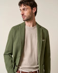 Green armor jacket cotton linen custom fit
