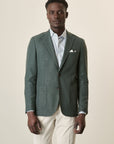 Custom Fit Green Hopsack Jacket