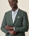 Custom Fit Green Hopsack Jacket