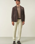 Brown corduroy custom fit jacket