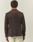 Giacca marrone velluto a coste custom fit-Angelico