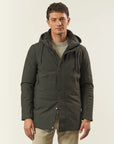 Military green windproof and waterproof technical jacket