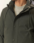 Military green windproof and waterproof technical jacket