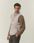 Quilted ice vest with buttons