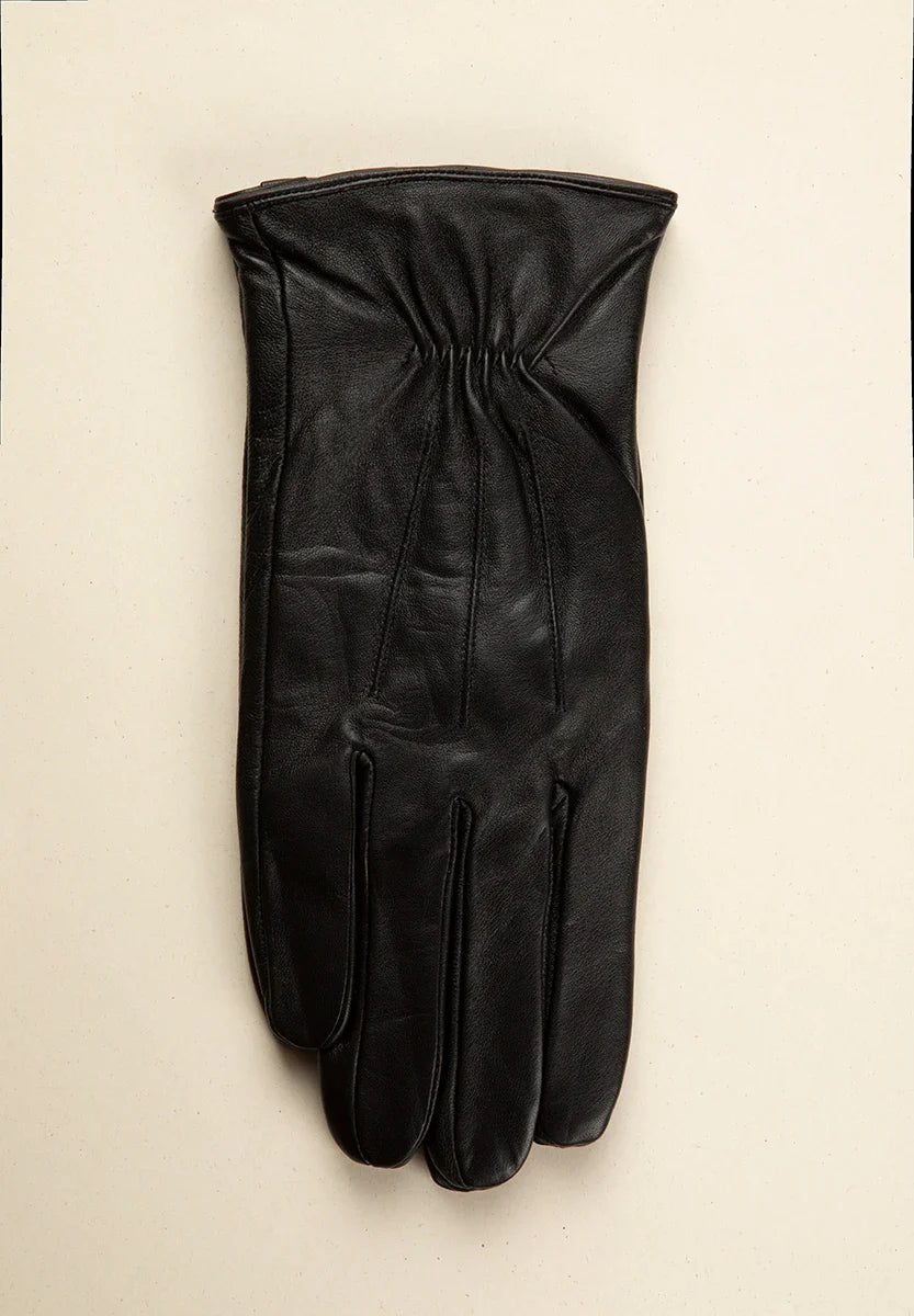 Black nappa leather glove