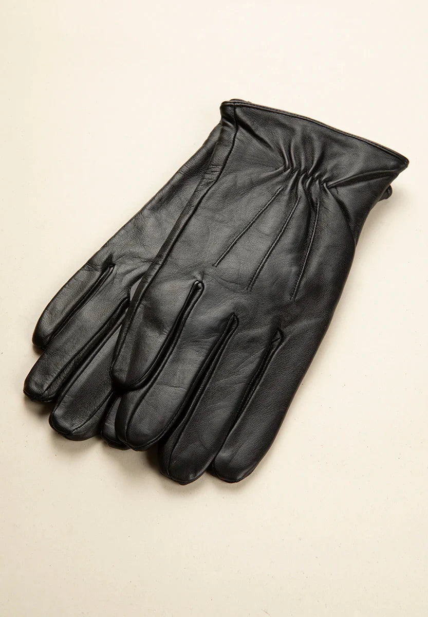 Black nappa leather glove