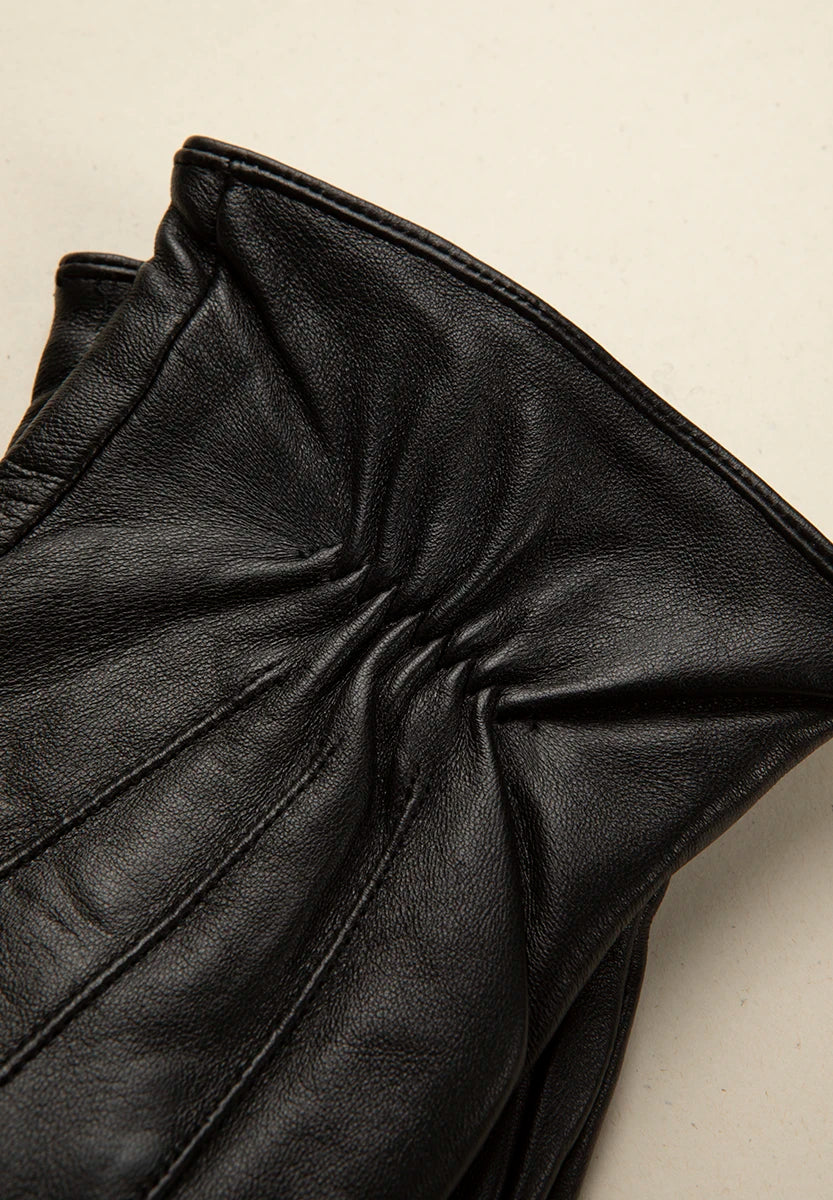 Black nappa leather glove