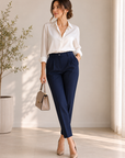 Blue Stretch Trousers Classic