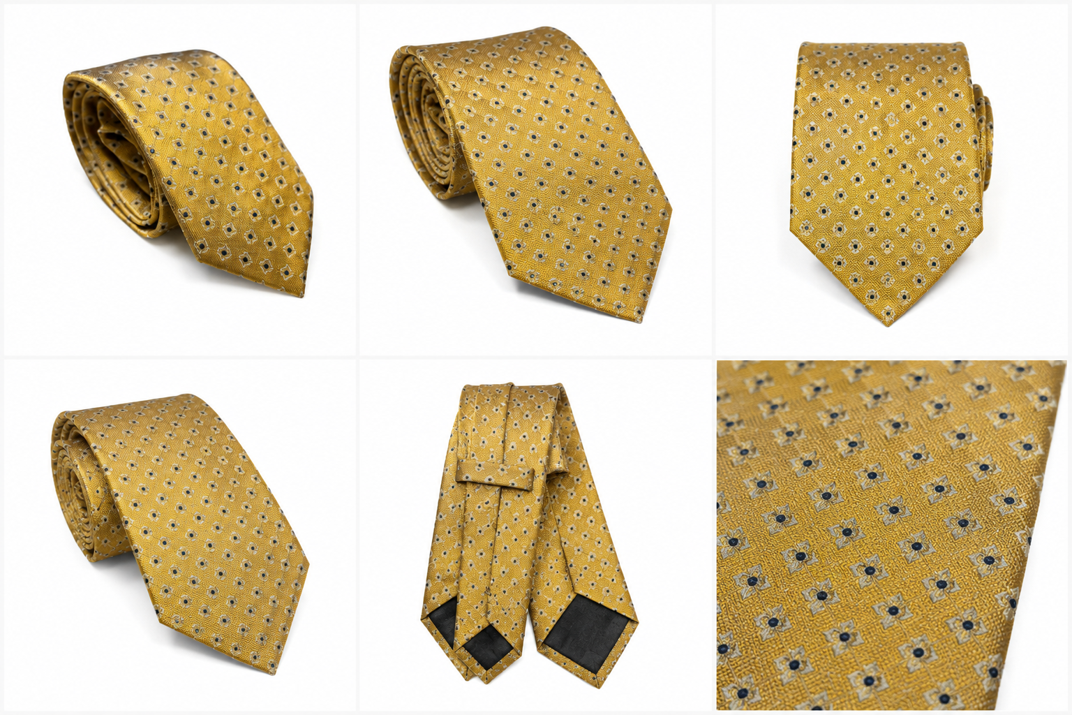 Bronze Tie with blue Silk