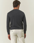 Anthracite crewneck merino wool Lana Gatto