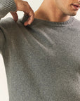 Pure cashmere crewneck in grey