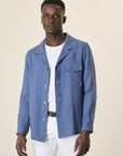 Overshirt In Air Force Blue Linen