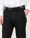 Black Sallia custom fit stretch wool trousers