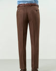 Brown linen trousers