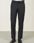 Sallia anthracite stretch wool custom fit trousers