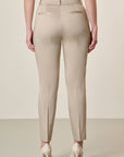 Basic Beige Stretch Cotton Trousers