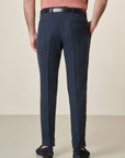 Custom Blue Linen Trousers