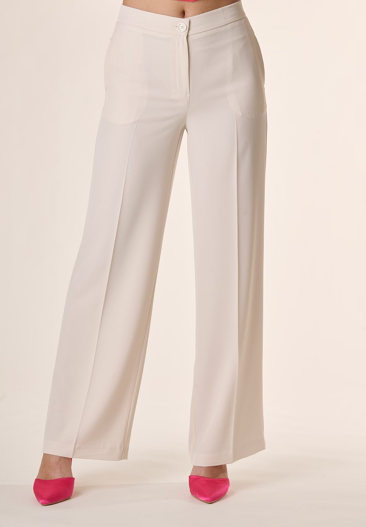 Pantalone panna palazzo-Angelico