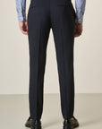 Midnight Blue Virgin Wool Custom Fit Trousers